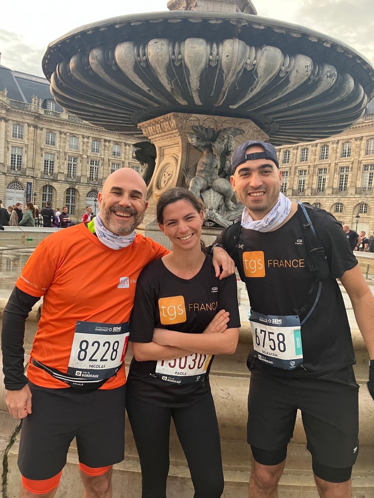 Equipe intermétiers TGS France au semi-marathon de Bordeaux